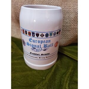 European Signal Ball 2014 Frankfurt Germany Beer Stein Mug Strong Comms